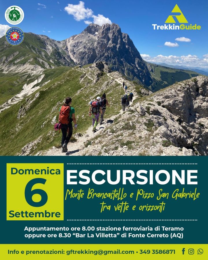 Monte Brancastello Pizzo S.Gabriele tra Vette e Orizzonti - Trekkinguide
